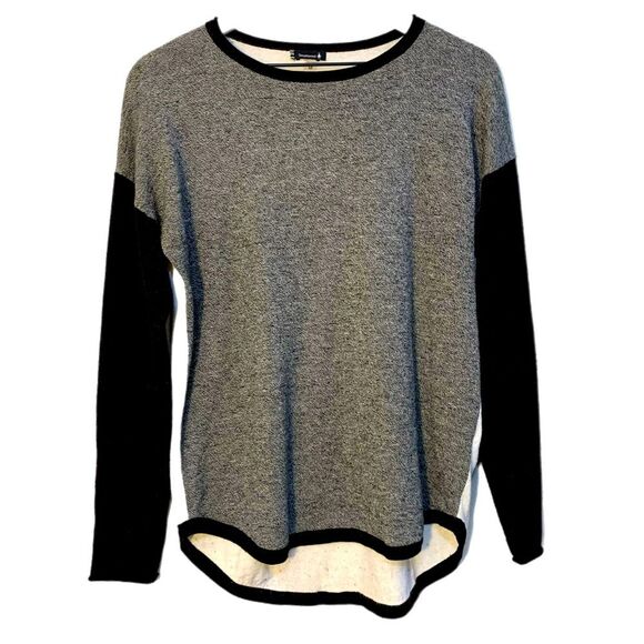 SMARTWOOL Merino Wool Top Women’s M Gray Black Cream Crew Neck Long Sleeve. - Picture 2 of 13